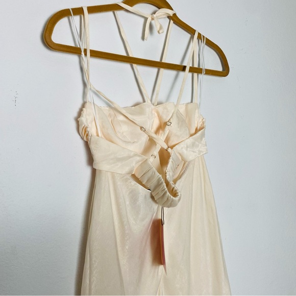 NWT Hello Molly Champagne Backless Maxi Dress US6 - Picture 9 of 14